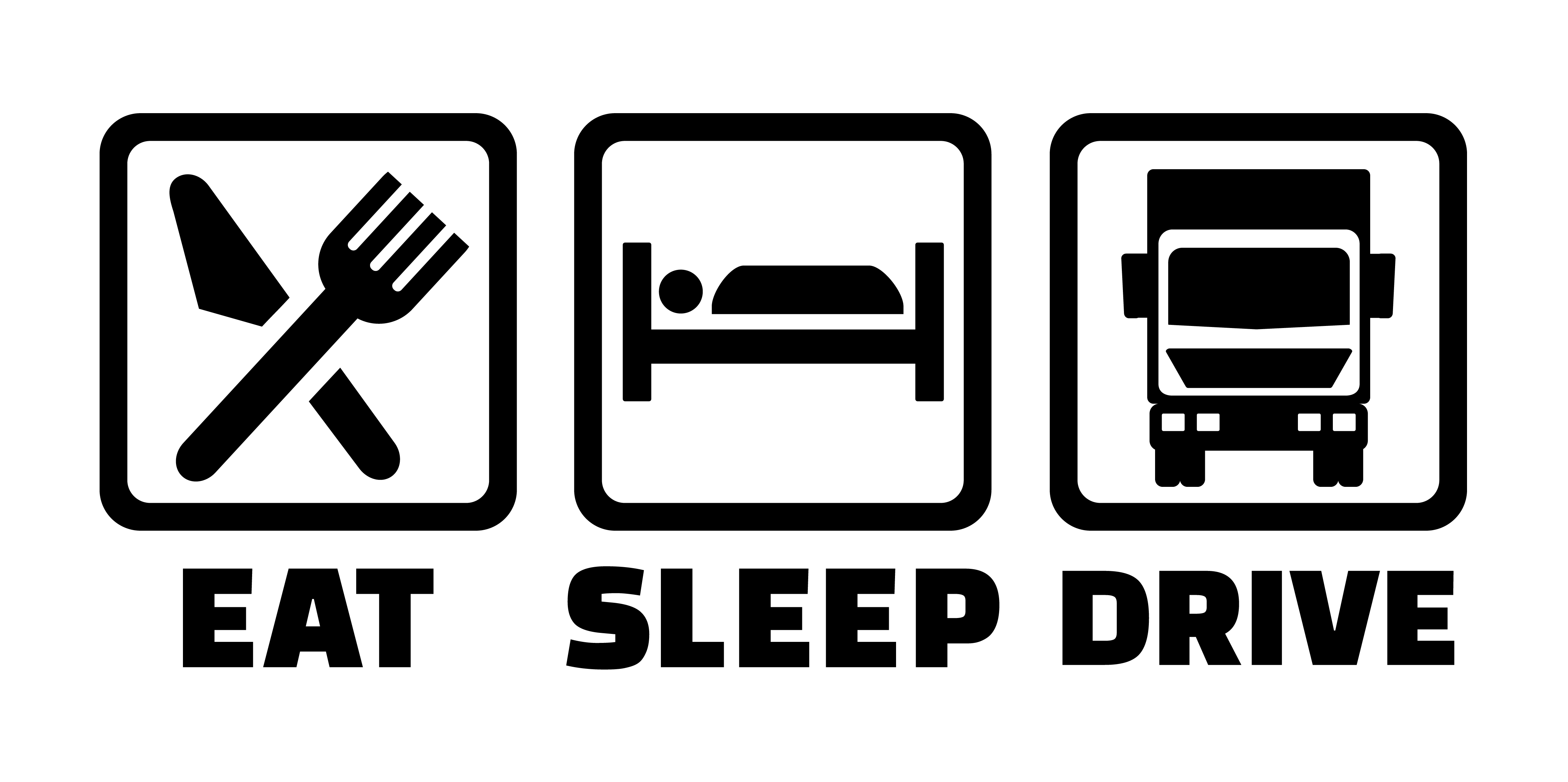 Eat Sleep Drive Sign | Wiers